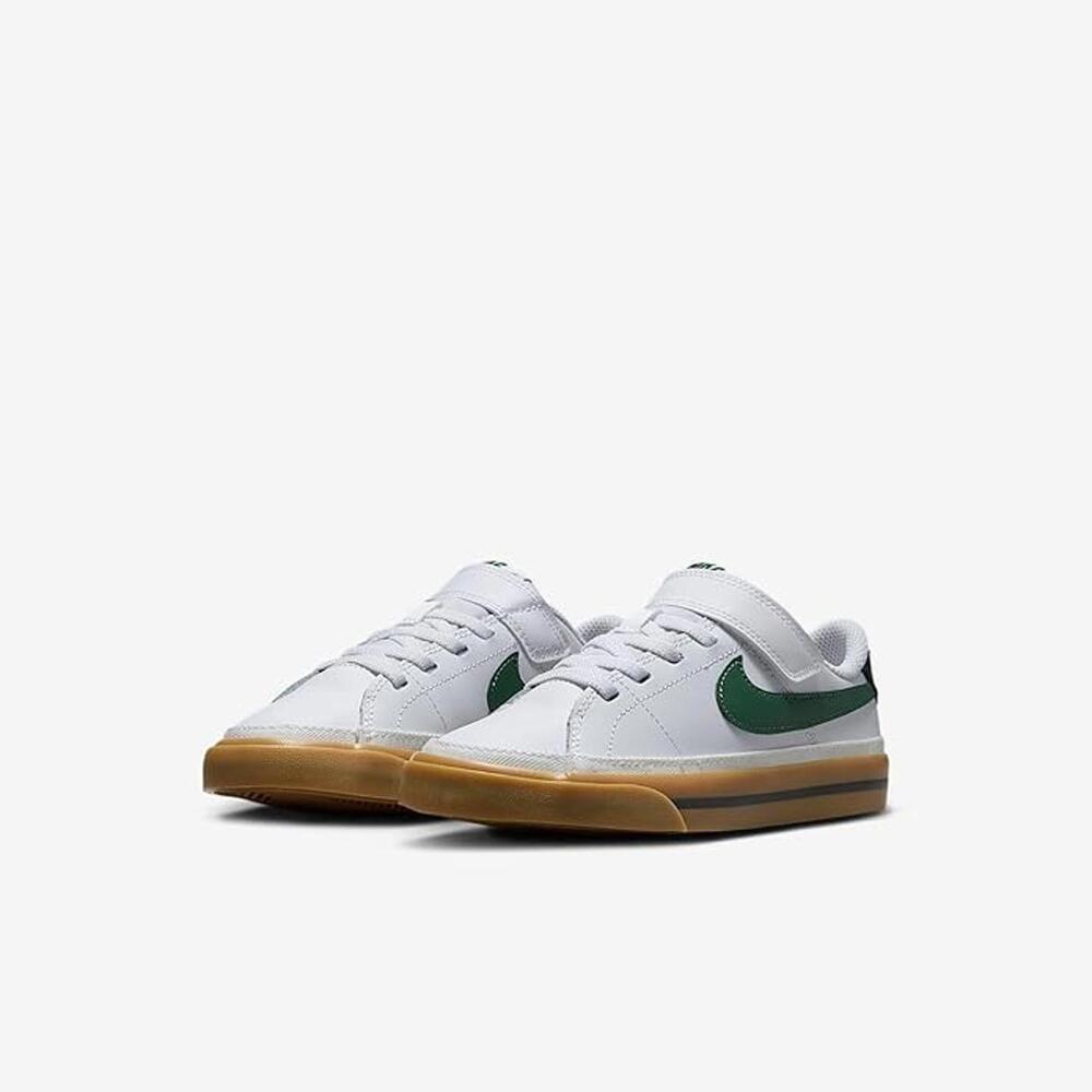 Nike Court Legacy Big Kid Size 3Y White/Fir Gum Light Brown DA5381-134